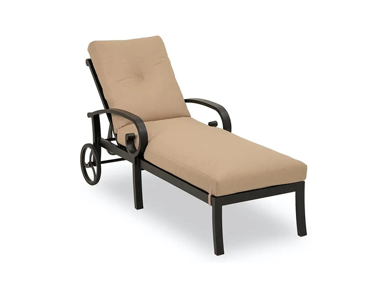 Solstice Aluminium with Cushions Chaise Lounge